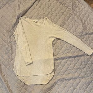 WOMENS MICHAEL KORS BEIGE LONG SLEEVE TEE